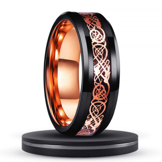 ambre-anneau-8mm-noir-et-or-en-carbure-de-tungstene-motif-celtique-runique-gold-rose